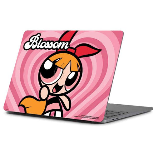 Cartoon Network Powerpuff Girls Blossom Pink Hearts Apple MacBook Pro 13-inch Skin