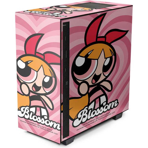 Cartoon Network Powerpuff Girls Blossom Pink Hearts NZXT H510 Compact ATX Mid-Tower Case Skin