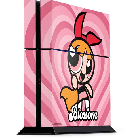 Cartoon Network Powerpuff Girls Blossom Pink Hearts PS4 Console Skin