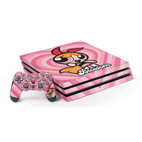 Cartoon Network Powerpuff Girls Blossom Pink Hearts PS4 Pro Bundle Skin