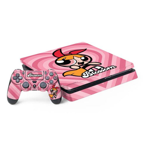 Cartoon Network Powerpuff Girls Blossom Pink Hearts PS4 Slim Bundle Skin