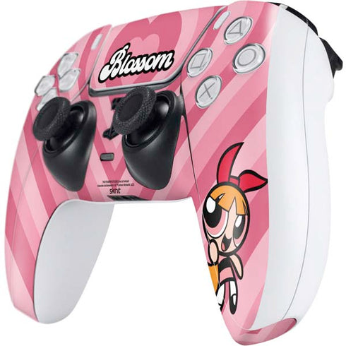 Cartoon Network Powerpuff Girls Blossom Pink Hearts PS5 Controller Skin