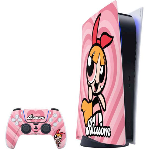 Cartoon Network Powerpuff Girls Blossom Pink Hearts PS5 Digital Edition Bundle Skin