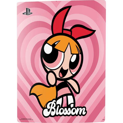 Cartoon Network Powerpuff Girls Blossom Pink Hearts PS5 Digital Edition Console Skin