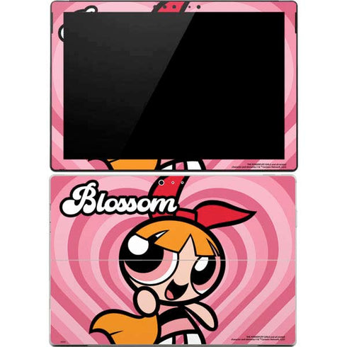 Cartoon Network Powerpuff Girls Blossom Pink Hearts Surface Pro 4 Skin