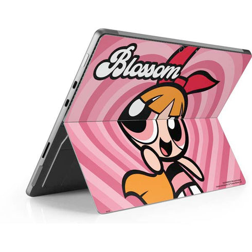 Cartoon Network Powerpuff Girls Blossom Pink Hearts Surface Pro 8 Skin