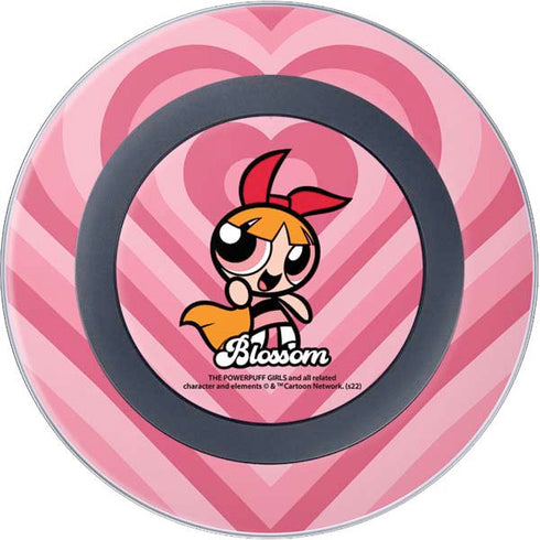 Cartoon Network Powerpuff Girls Blossom Pink Hearts Wireless Charger Skin