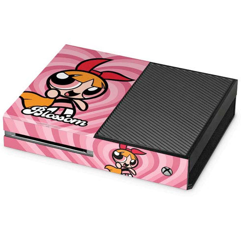 Cartoon Network Powerpuff Girls Blossom Pink Hearts Xbox One Console Skin