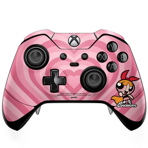 Cartoon Network Powerpuff Girls Blossom Pink Hearts Xbox One Elite Controller Skin