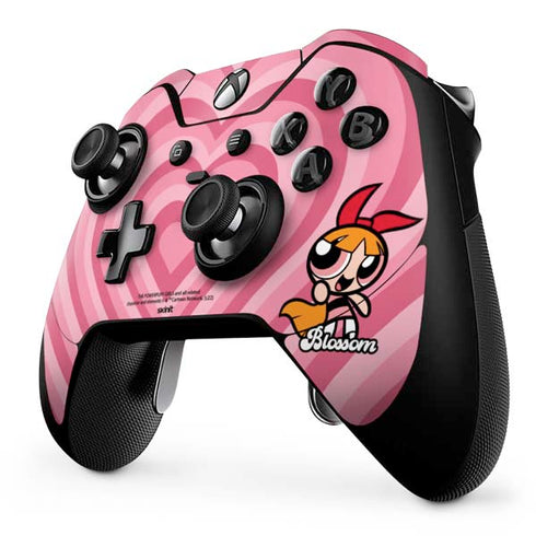Cartoon Network Powerpuff Girls Blossom Pink Hearts Xbox One Elite Controller Skin