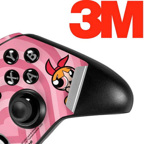 Cartoon Network Powerpuff Girls Blossom Pink Hearts Xbox One Elite Controller Skin