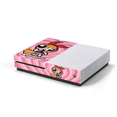 Cartoon Network Powerpuff Girls Blossom Pink Hearts Xbox One S Console Skin