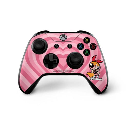 Cartoon Network Powerpuff Girls Blossom Pink Hearts Xbox One X Controller Skin