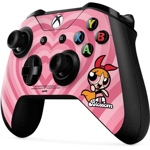 Cartoon Network Powerpuff Girls Blossom Pink Hearts Xbox One X Controller Skin