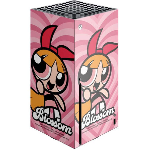 Cartoon Network Powerpuff Girls Blossom Pink Hearts Xbox Series X Console Skin