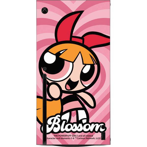 Cartoon Network Powerpuff Girls Blossom Pink Hearts Xbox Series X Console Skin
