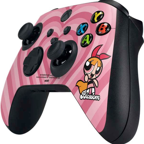 Cartoon Network Powerpuff Girls Blossom Pink Hearts Xbox Series X Controller Skin