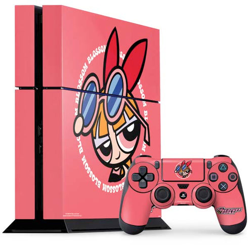 Cartoon Network Powerpuff Girls Blossom PS4 Console and Controller Bundle Skin