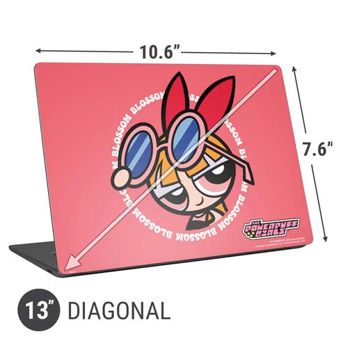 Cartoon Network Powerpuff Girls Blossom Universal Laptop 13in (10.6 x 7.6in) Skin