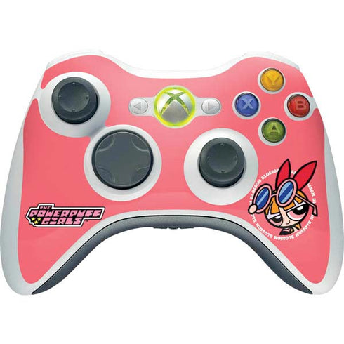 Cartoon Network Powerpuff Girls Blossom Xbox 360 Wireless Controller Skin