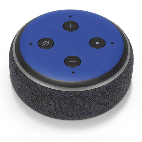 Blue Solid Amazon Echo Dot Skin