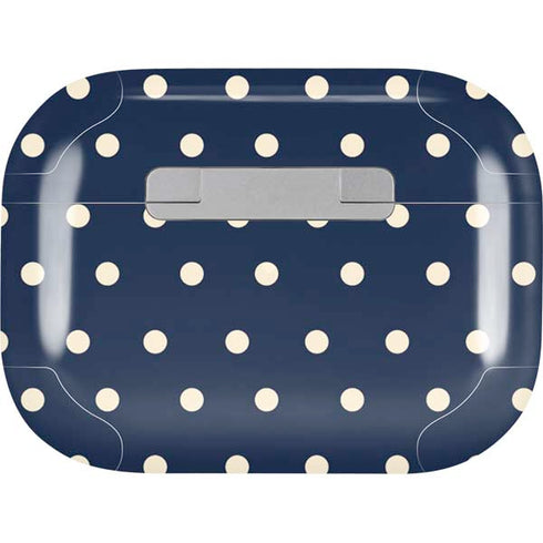 Blue and Cream Polka Dots AirPods Pro 2nd Gen Skin