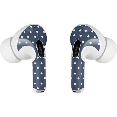 Blue and Cream Polka Dots AirPods Pro 2nd Gen Skin