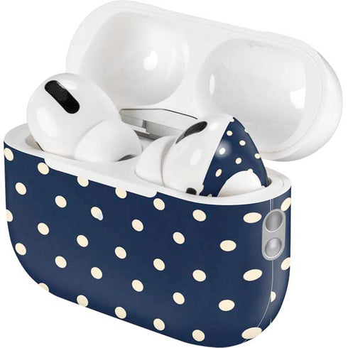 Blue and Cream Polka Dots AirPods Pro 2nd Gen Skin