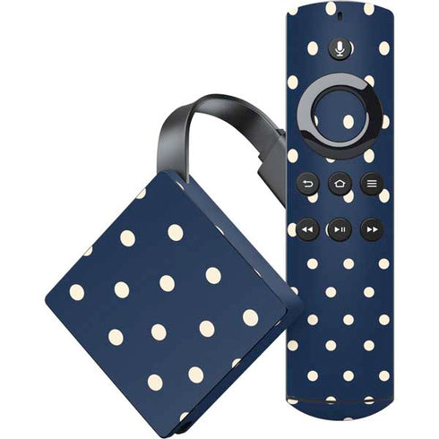 Blue and Cream Polka Dots Amazon Fire TV Skin