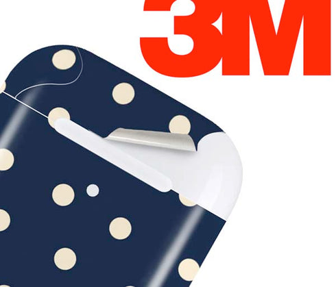 Blue and Cream Polka Dots Apple AirPods 2 Skin