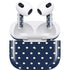 Blue and Cream Polka Dots Apple AirPods (3rd Gen 2021) Skin