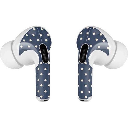 Blue and Cream Polka Dots Apple AirPods Pro Skin