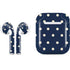 Blue and Cream Polka Dots Apple AirPods Skin