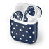 Blue and Cream Polka Dots Apple AirPods Skin