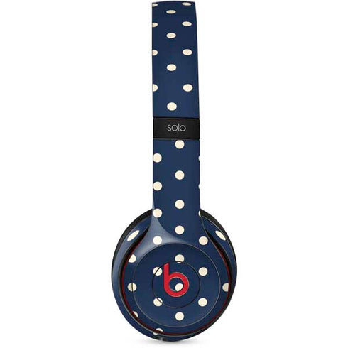 Blue and Cream Polka Dots Beats Solo 2 Wireless Skin