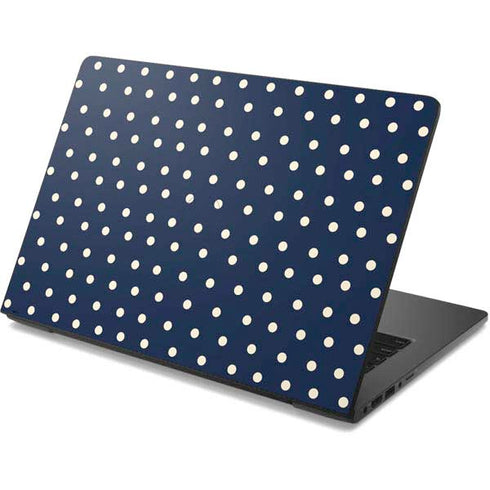 Blue and Cream Polka Dots Dell Chromebook Skin
