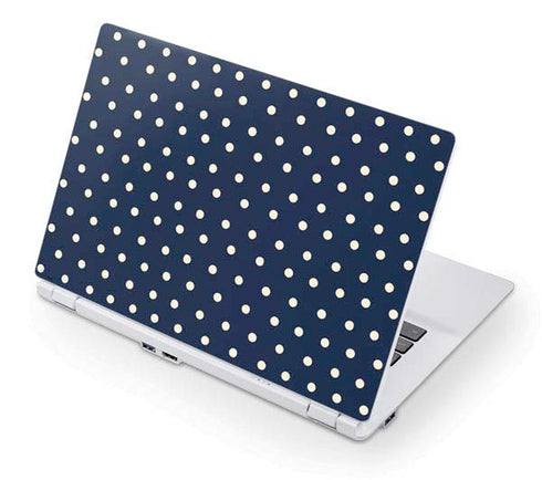 Blue and Cream Polka Dots Acer Chromebook Skin