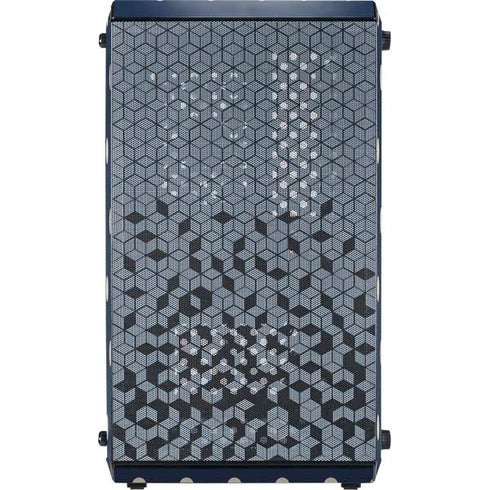 Blue and Cream Polka Dots Cooler Master MasterBox Q300L Mini Tower Skin