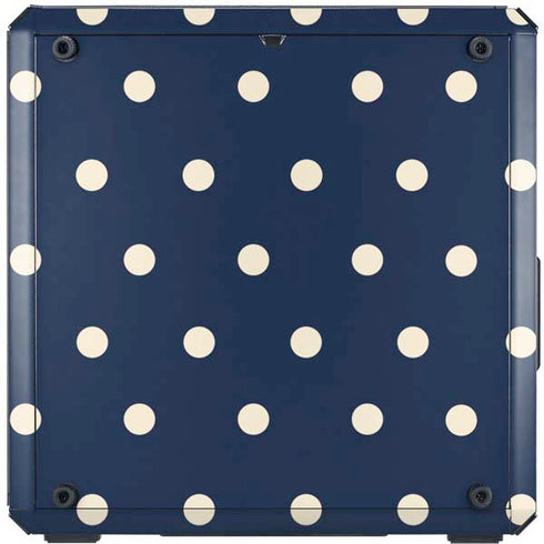 Blue and Cream Polka Dots Cooler Master MasterBox Q300L Mini Tower Skin