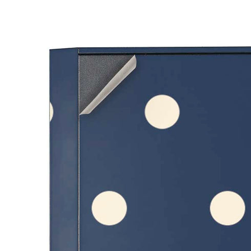 Blue and Cream Polka Dots Corsair 4000D Tempered Glass Mid-Tower ATX Case Skin