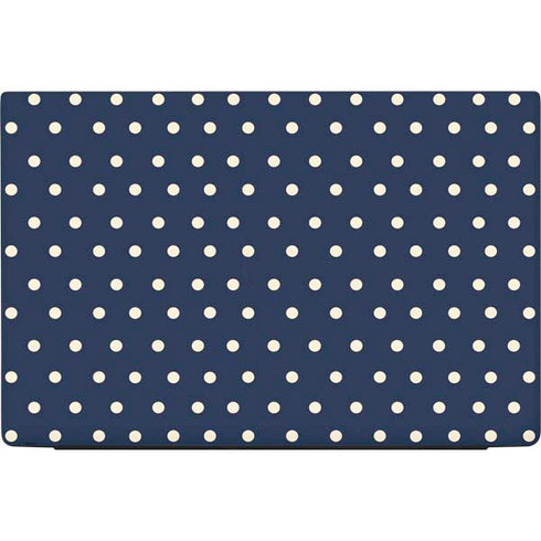 Blue and Cream Polka Dots Dell Vostro Skin