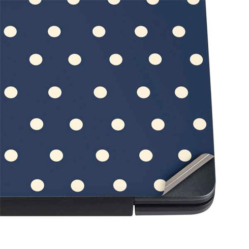 Blue and Cream Polka Dots Dell Vostro Skin