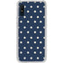 Blue and Cream Polka Dots Galaxy A10e Clear Case