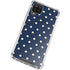 Blue and Cream Polka Dots Galaxy A12 Clear Case