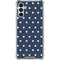 Blue and Cream Polka Dots Galaxy A13 5G Clear Case