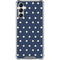 Blue and Cream Polka Dots Galaxy A14 5G Clear Case