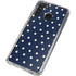Blue and Cream Polka Dots Galaxy A21 Clear Case