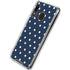 Blue and Cream Polka Dots Galaxy A30 Clear Case