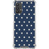 Blue and Cream Polka Dots Galaxy A32 5G Clear Case