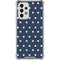 Blue and Cream Polka Dots Galaxy A53 5G Clear Case
